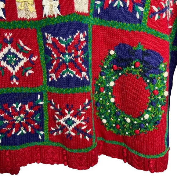 Talbots Christmas Turtleneck Sweater - Picture 3 of 7